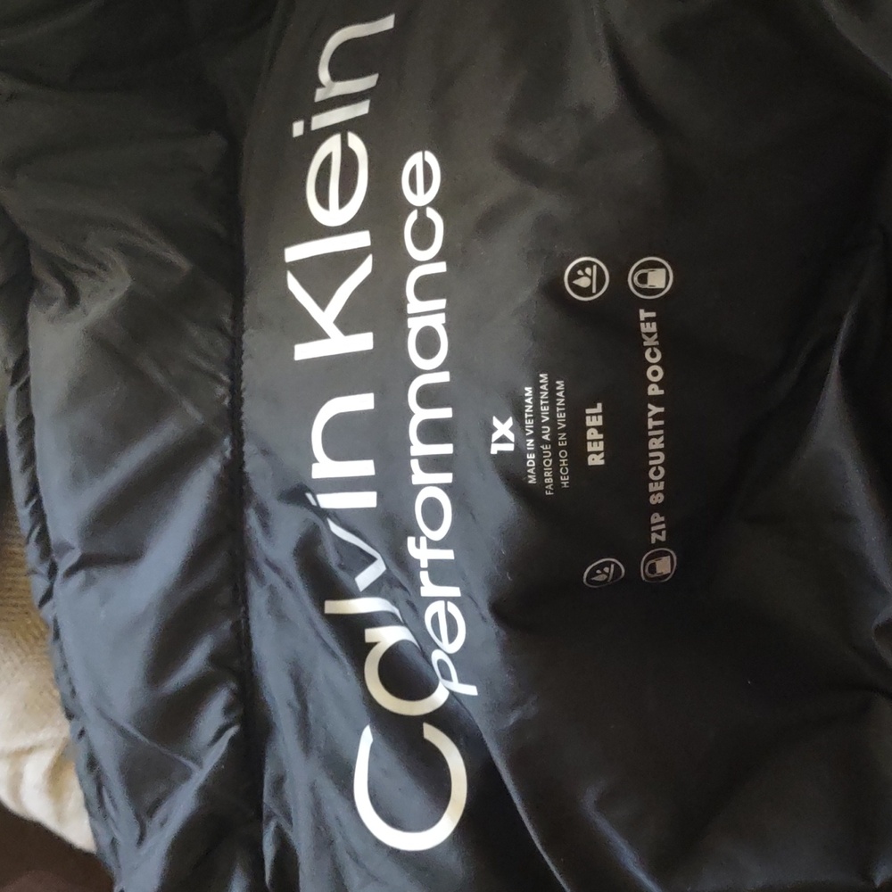 Calvin Klein Black performance Quilted Vest Plus Size 1X New - Picture 10 of 11